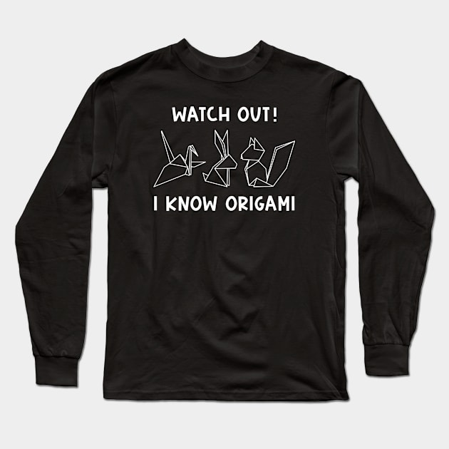 I Know Origami Long Sleeve T-Shirt by CreativeJourney